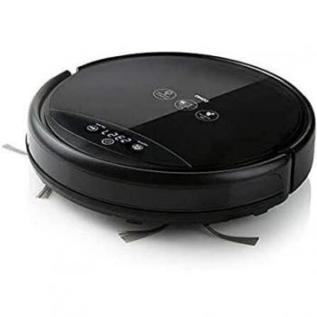 DOMO DO7293S Robot Aspirador - Autonomía 120 Minutos - Capacidad Depósito de Polvo 550ml - 48 Sensores - Nivel Sonoro 65dB - Color Negro