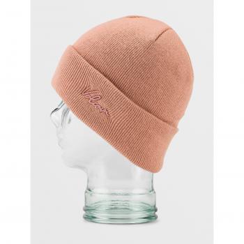 Gorro Volcom V.Co Fave - Earth Pink, tipo beanie, color rosa tierra, talla única