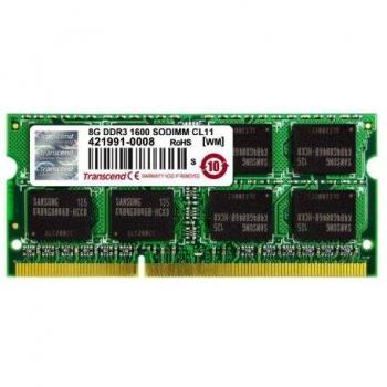 Transcend DDR3 SODIMM 8GB 1600MHz Módulo de Memoria para Ordenador Portátil (2 x 8GB)