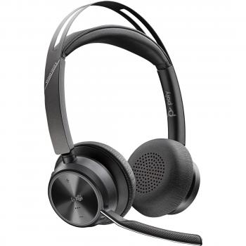 Auriculares Poly Voyager Focus 2 USB-C con certificación Microsoft Teams y adaptador USB-C/A