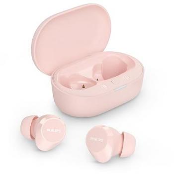 Auriculares Bluetooth Philips TAT1209 True Wireless Rosa con Estuche de Carga, Rauschunterdrückung, Control por Voz y Manos Libres