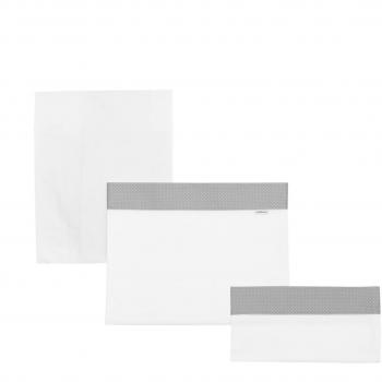 Sabana Minicuna 3 Pcs 80X120 Cm Pic Gris