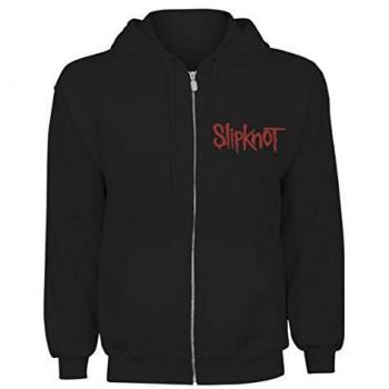 Slipknot Skull Teeth Black Zipper Hoodie - Medium - 80% Cotton, 20% Polyester