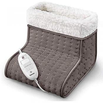 Calentador de pies eléctrico Beurer Cosy, suave y transpirable, 3 temperaturas - Taupe