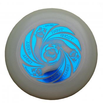 Discraft Ultimate Frisbee Ultra Star Ghost Night Glow - Noctilucent de Color Azul metálico