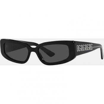 Dolce & Gabbana DG4445 Women’s Sunglasses, Color 501/87, Square Shape, Black, Size 54