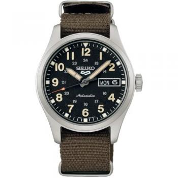 Reloj Seiko 5 Sports Automático SRPJ85K1 Estilo Deportivo Zona Verde 36mm Correa NATO 100M