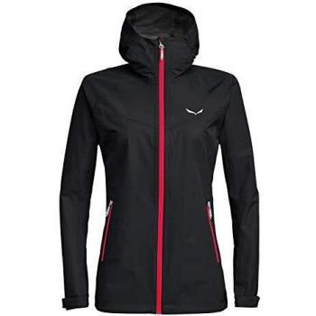 Chaqueta Hardshell para Mujer Salewa Puez (Aqua 3) PTX Negra/Rosa con Capucha