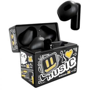 Auriculares In-Ear Techmade TM-XM191 con Patrón Amarillo y Cancelación de Ruido