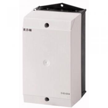 Eaton CI-K3-125-M Enclosure for Rail Mounting IP65, Dimensions: 125 x 120 x 200 mm, Color: Grey-white (RAL 7035), Black (RAL 9005), Includes Mounting Plate
