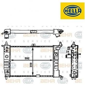 Hella  8MK 376 715-311 radiador