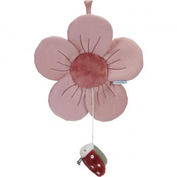 Flor Musical Little Dutch - Juguete de peluche, diseño floral, mecanismo musical, fabricado en algodón orgánico, ideal para bebés, estimula los sentidos y la motricidad