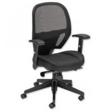 Influx Amaze Chair Synchronous Mesh Seat W520xD520xH470-600mm Black Ref 11186-02Blk