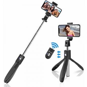 Palo selfie tripode 3 en 1 selfie stick bluetooth extensible rotacion de 360 con control remoto para iphone 1111 prox samsung galaxy 10s11huawei p30 pro otros android e ios 4565