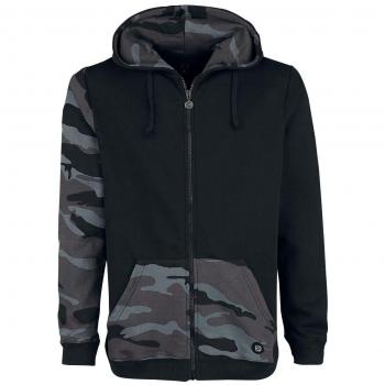 R.E.D. by EMP Mask of Sanity Sudadera Capucha con Cremallera Negro/Camuflaje XL