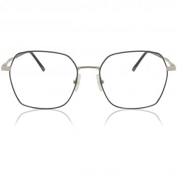 Geometric Montura Completa Metálica Plateada Gafas Recetadas para Mujer - Gafas Anti-Azules - SmartBuy Collection