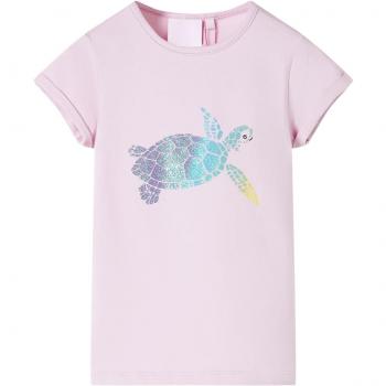 Camiseta infantil color lila 128