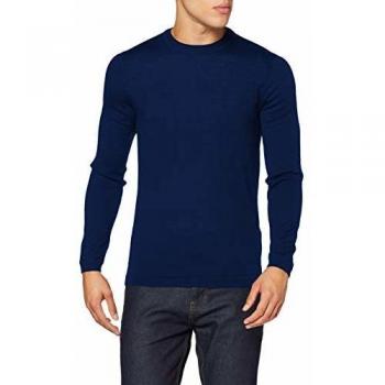 Superdry Edit Merino Crew suéter, Azul