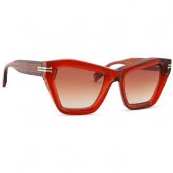 Marc Jacobs Women's MJ 1001/S Cat Eye Sunglasses - Red Havana, 51MM, one-size