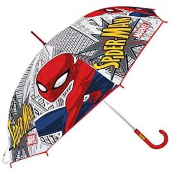 Paraguas manual 46cm rojo de Spiderman 'great power'
