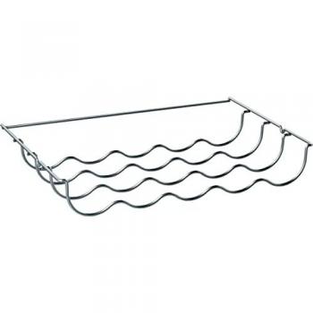 Estante para botellas cromado horizontal compatible con refrigeradores Bosch, Siemens y Balay (45 x 29 x 6 cm) - 11010062
