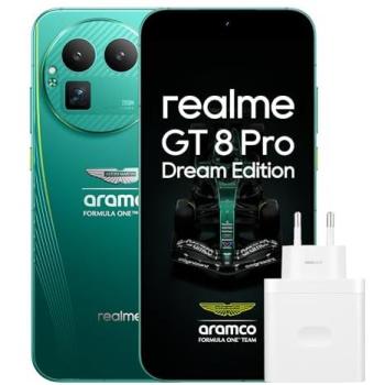 Realme GT 8 Pro Dream Edition 16GB RAM 512GB Almacenamiento 6.79 AMOLED 5G Doble SIM Cámara Triple IP69+ Android Verde