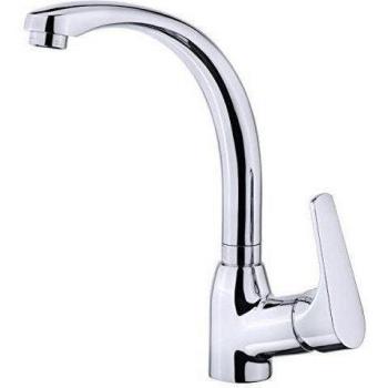 Grifo De Cocina Teka Monomando Mtp 915 Color Cromo Ref 469150200 Caño Giratorio