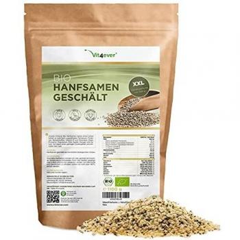 Semillas de cáñamo ecológicas descascarilladas - 1100 g