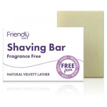 Fragrance Free Shaving Soap - Friendly Fragrance Free Shaving Bar 95g