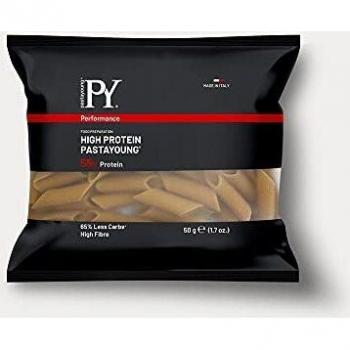 Pasta Young High Protein 55% Penne Rigate, 50 g Portionsbeutel