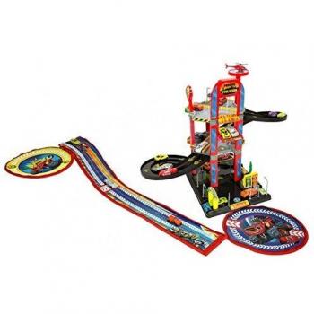 Blaze & Monster Machine- Blaze and The Monster Machine Parking de 3 plantas con guarda juguetes