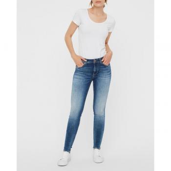 Vero Moda Women's VMLUX Slim Fit Jeans - Medium Blue Denim, Size L/L30