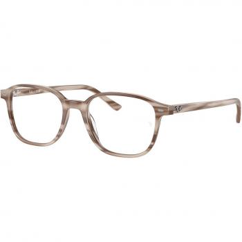 Ray-Ban RX5393 Leonard Col. 8357 Unisex Squadrata Beige Eyeglasses with Blue Light Block, Size 49