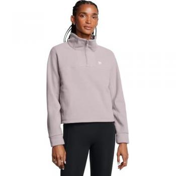 Under Armour Women's Expanse Half Zip Fleece Sweatshirt - Lilac/Tetra Gray, Size Large