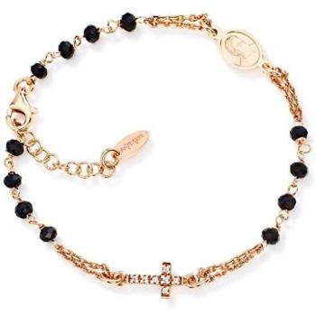 Amen pulsera de plata 925coleccion rosarizcolor roseztalla unica pulsera rosario