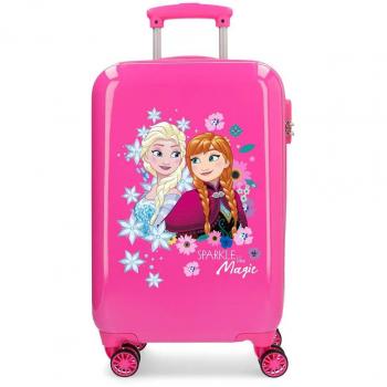 Disney Frozen Sparkle Like Magic Maleta de cabina Rosa 37x55x20 cms Rígida ABS Cierre combinación 33L 2,6Kgs 4 Ruedas Dobles Equipaje de Mano