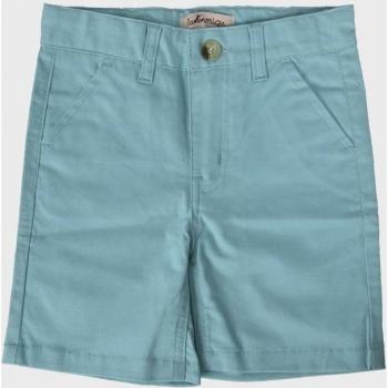 La Ormiga - Bermudas de niño en color turquesa con bolsillos laterales y trabillas