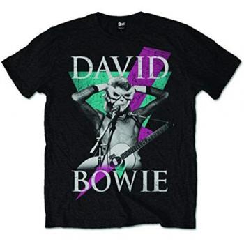 David Bowie Thunder Men's Metal T-Shirt - XXL