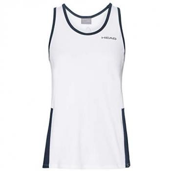 Camiseta sin mangas Head Racket Club para niñas, color azul oscuro, talla M