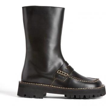 CAMPERLAB Eki Ankle Boots for Women - Black, Smooth Leather, Size 38 and Size 7.5