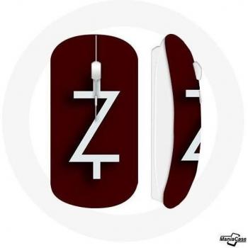 Ratón Inalámbrico Ozark Temporada 4 Logo Z Blanco Fondo Rojo
