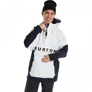 Burton Chaqueta Frostner Anorak Blanco Negro - M