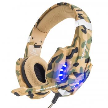 VersionTech Auriculares Gaming PS4 Cascos Juegos Estéreo para Nueva Xbox One con Micrófono Gaming Headset con 3.5mm Jack Luz LED Bajo Ruido Compatible con PC Ordenador Portátil y Móvil