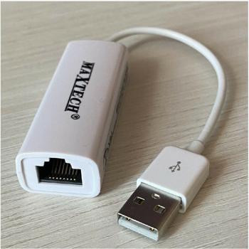 Adaptador USB 2.0 a LAN RJ45 para Conexión Ethernet de PC Maxtech USB-LAN01