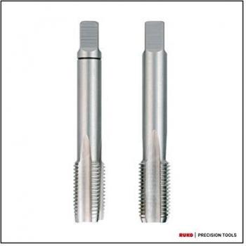 Ruko 235060 Juego de 2 machos para roscar a mano MF DIN 2181 HSS, rectificados
