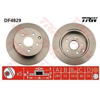TRW DF4829 Rotores de Discos de Frenos