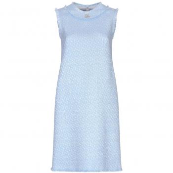 Dolce & Gabbana Women's Tweed Mini Dress in Clear Blue | Size 44 | F6ARUTHUMUAF3981, Purple Dress Aw24 Women's Fashion, Blue female, Sizes: XS, S, M, Summer Dresses,
