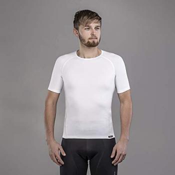 GripGrab Ride Thermal Short Sleeve Winter Cycling Base Layer-Anti-Odour Bicycle Under-Shirt-Black, Navy-Blue, White Camisetas Interiores Ciclismo, Unisex-Adult, Blanco, S