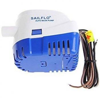 ONEVER Bomba de Agua Auto Barco de 750 GPH Foso Sumergible Automático Marino de 12 V con Interruptor