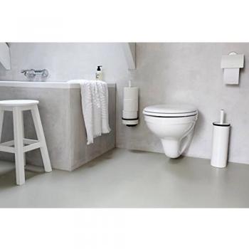 Brabantia 483387 - Portarollos de Papel higiénico, Color Blanco Puro